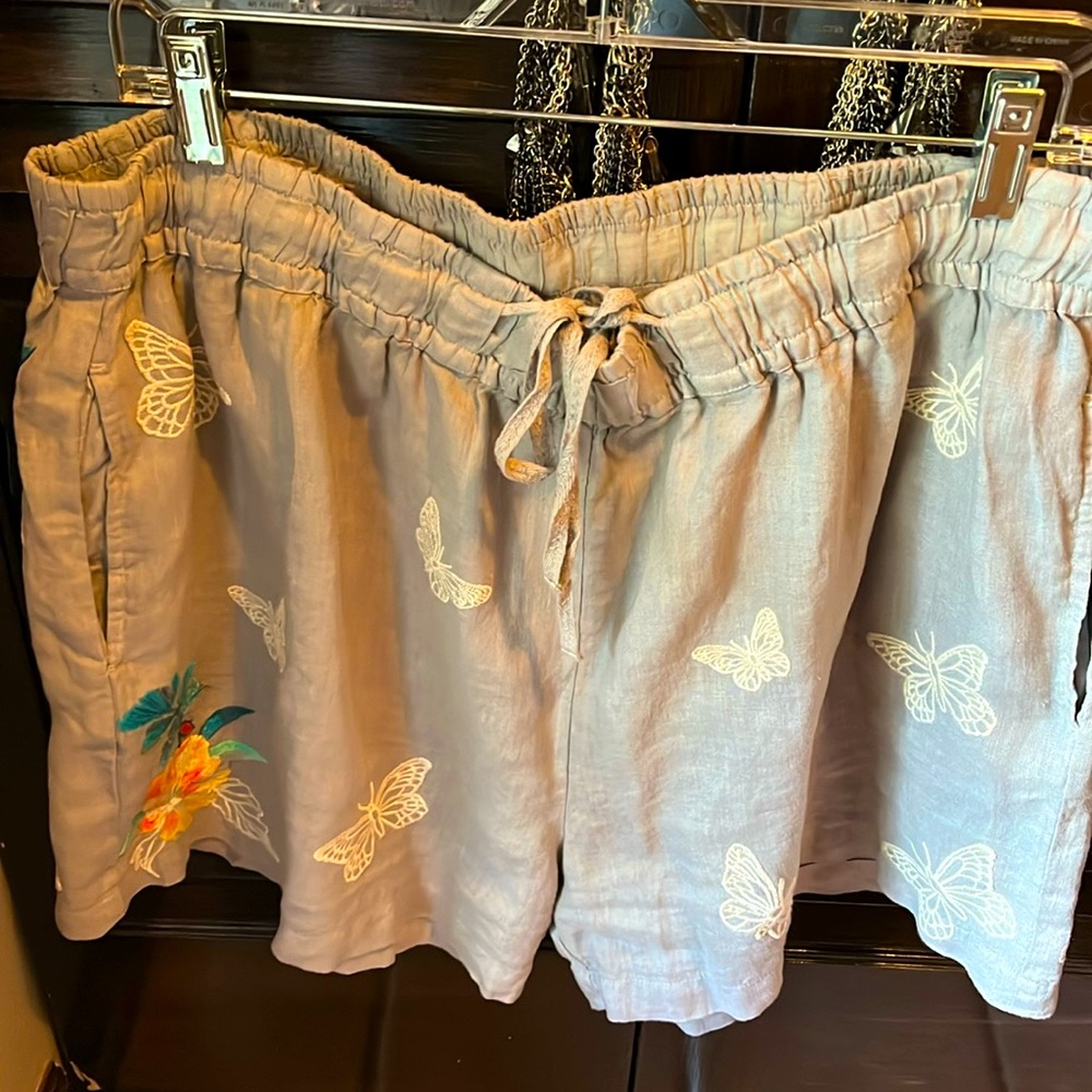 JOHNNY WAS J W Los Angeles Lorne Paperbag  Shorts